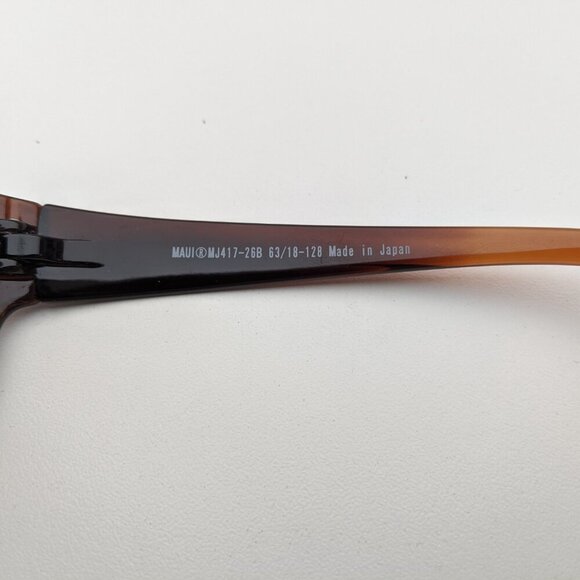 🕶️Maui Jim MJ-417-26B Twin Falls Polarized Sunglasses 63/18 128 /ALO307🕶️ - Picture 6 of 9